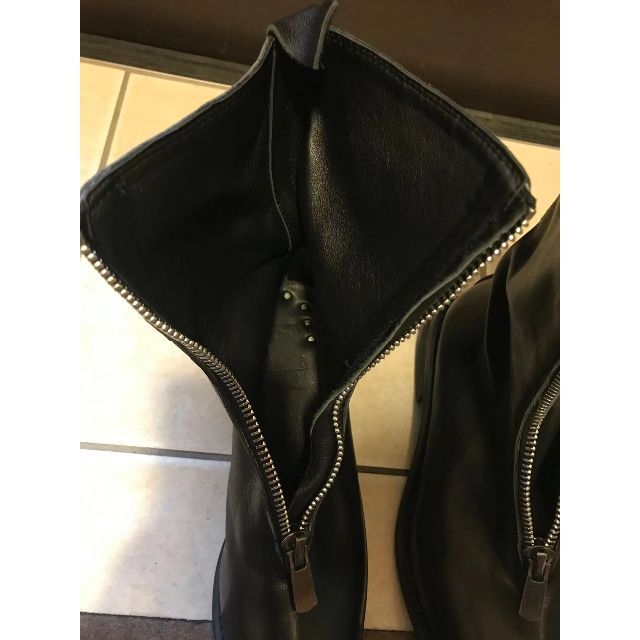 数量限定セール グイディ GUIDI フロントジップ ブーツ 黒 36 ブーツ