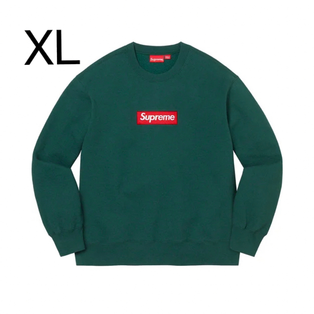 トップスSupreme Box Logo Crewneck Dark Pine XL