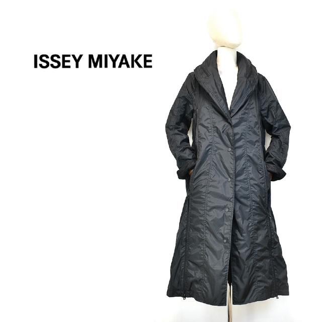 高品質の人気 issey miyake イカコート 変形ジップアップコート