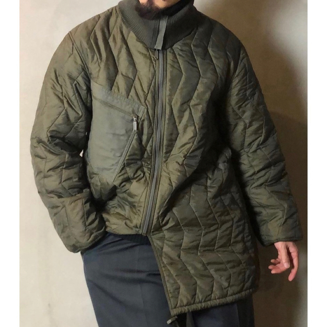 希少 vintage ドイツ軍 中綿入り ハイネック キルティングジャケットの