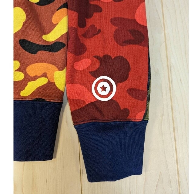 A BATHING APE カラーカモ クレイジーシャークパーカー