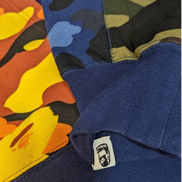 A BATHING APE カラーカモ クレイジーシャークパーカー