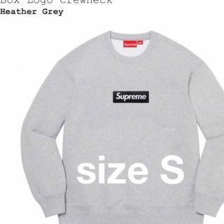 シュプリーム(Supreme)のsupreme Box Logo crewneck Heather Grey S(スウェット)