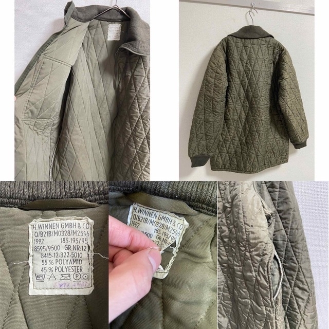 MILITARY - 92年製 vintage ドイツ軍 中綿入り ハイネック