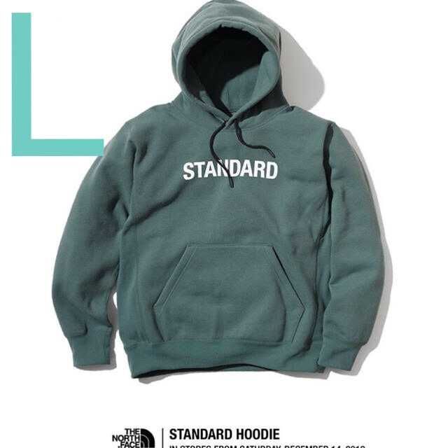 ノースフェイス STANDARD パーカーフーディーオスカーグリーン L 送料