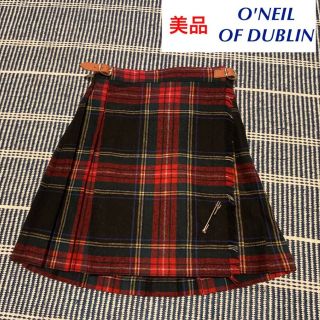 オニールオブダブリン(O'NEIL of DUBLIN)の【美品】O'NEIL OF DUBLIN プリーツスカート　オニールオブダブリン(スカート)