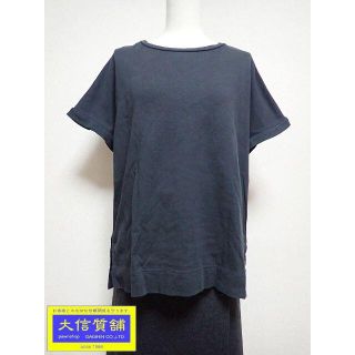 ムジルシリョウヒン(MUJI (無印良品))の無印良品 レディース コットン 半袖 Tシャツ 黒 XS-S(その他)