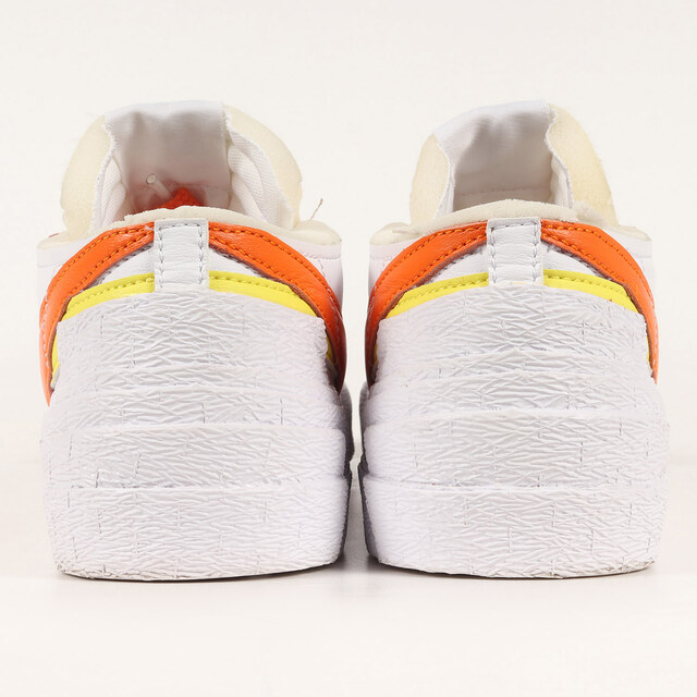 sacai(サカイ)のSacai サカイ NIKE BLAZER LOW SACAI MAGMA ORANGE (DD1877-100) 21SS ナイキ ブレーザー ロー ホワイト マグマオレンジ サイズ：US6 24.0cm スニーカー コラボ【レディース】【中古】 レディースの靴/シューズ(スニーカー)の商品写真