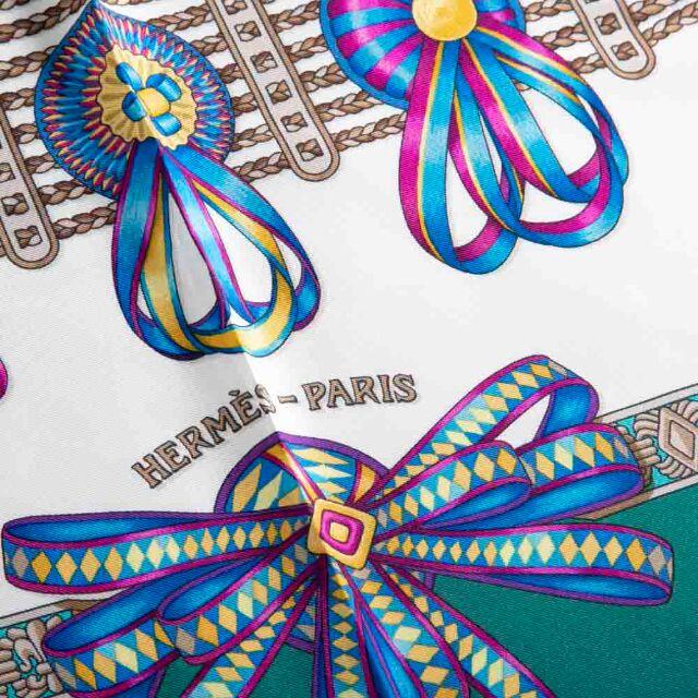 Hermes - エルメス HERMES カレ90 シルクスカーフ LES RUBANS DU Cの