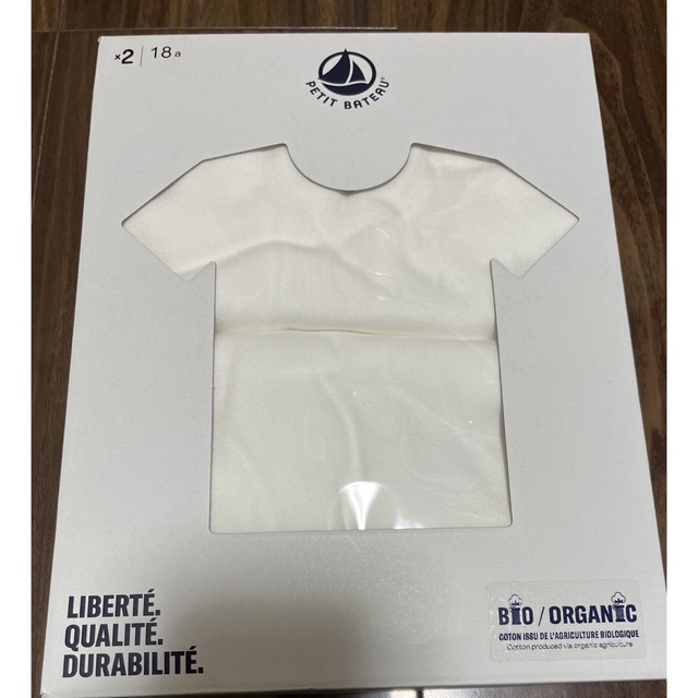 PETIT BATEAU(プチバトー)のプチバトー　新品　ポワンココット　半袖　Tシャツ2枚組　レディースL/18ans レディースのトップス(Tシャツ(半袖/袖なし))の商品写真