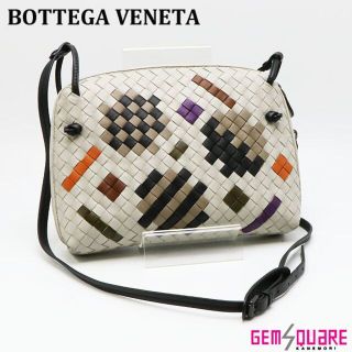 ボッテガヴェネタ(Bottega Veneta)のボッテガヴェネタ ノディーニ クロスボディ ラムスキン 白 中古 387063(ショルダーバッグ)