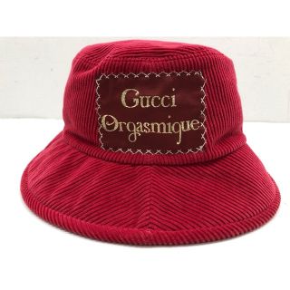 グッチ(Gucci)の【送料無料】GUCCI(グッチ) コットン フェドラハット ラベル付き 627174 /  L 59cm メンズ レディース 【中古】【007】(ハット)