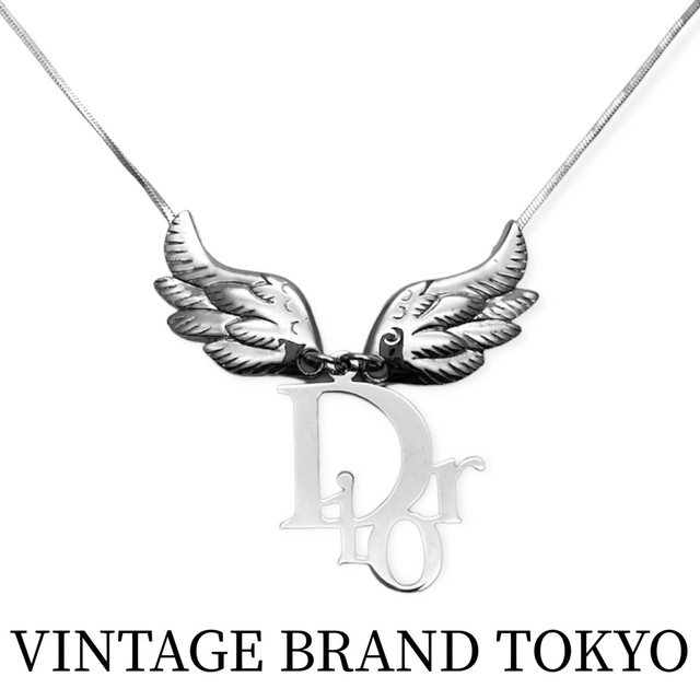 Christian Dior クリスチャンディオール ネックレス フェザーチョーカーネックレス 羽 翼モチーフ Diorロゴ シルバー アクセサリー D20248 レディース 約12.1g【中古品】 | フリマアプリ ラクマ