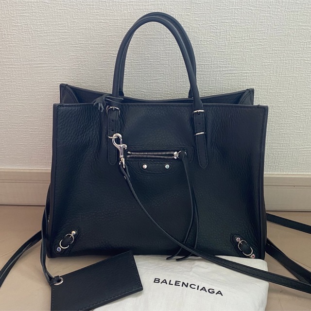 定番 Balenciaga - 美品♡バレンシアガ ペーパー バッグ ハンドバッグ