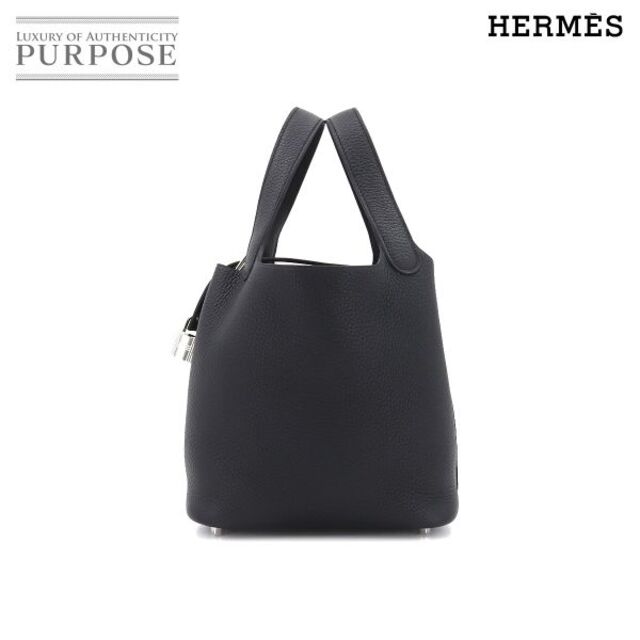 商品名ピコタンロックＰＭ新品 未使用 エルメス HERMES ピコタンロック PM ハンド バッグ トリヨンクレマンス ブラック U刻印 シルバー 金具 VLP 90168234