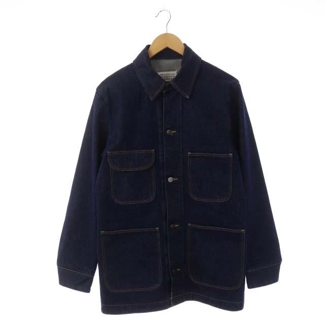 新素材新作 Maison Martin 紺 38 カバーオール デニムジャケット 22AW