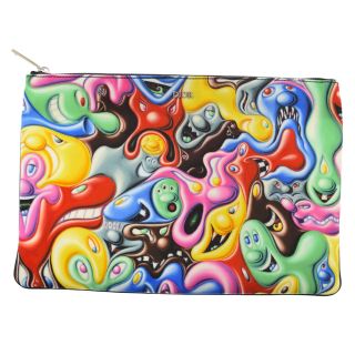 ディオール(Dior)のDIOR ディオール ×KENNY SCHARF ケニー・シャーフ グラフィックプリントポーチ クラッチ バッグ マルチ(セカンドバッグ/クラッチバッグ)