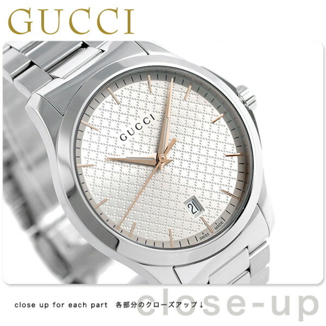Gucci - グッチ 腕時計 Gタイムレス 40mm クオーツ YA1264052GUCCI シルバーxシルバー