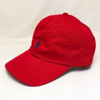 ポロラルフローレン(POLO RALPH LAUREN)の新品 ポロ ラルフローレン ボーイズキャップ レッド(キャップ)