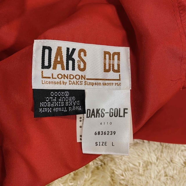 DAKS(ダックス)の【美品】ダックス　DAKS ゴルフ　ナイロン　ジャケット　ブルゾン　Lサイズ スポーツ/アウトドアのゴルフ(ウエア)の商品写真