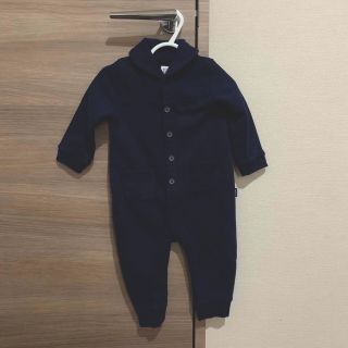 ベビーギャップ(babyGAP)の最終値下げ【ほぼ新品】GAPギャップ 襟付きカバーオール（ネイビー）(カバーオール)