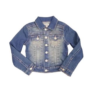 トゥルーレリジョン(True Religion)のTRUE RELIGION トゥルーレリジョン デニムジャケット ジージャン コットン ポリエステル ブルー ピンク サイズ5 美品 中古 44734(その他)