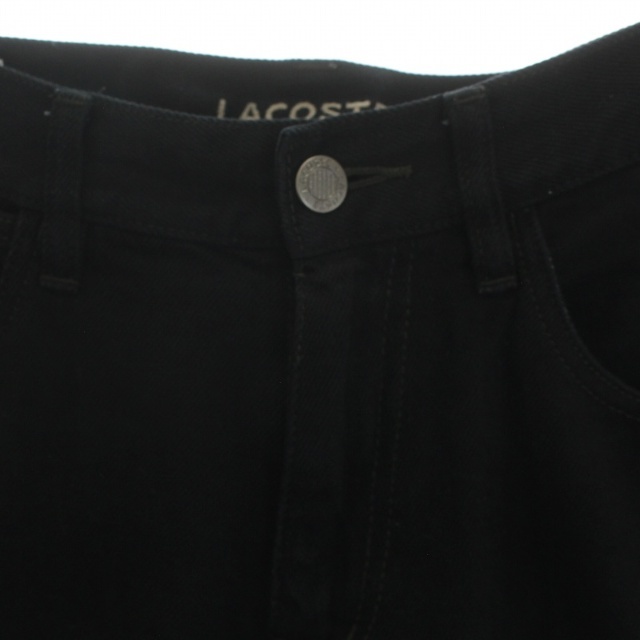 LACOSTE(ラコステ)のラコステ デニムパンツ ジップアップ 79 M 黒 ブラック /OT12 レディースのパンツ(デニム/ジーンズ)の商品写真