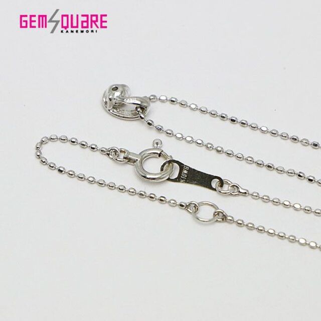 K18WG ダイヤモンド ネックレス D0.08 39cm ホワイトゴールド 美品 K18WG ダイヤモンド ネックレス D0.08 39cm ホワイトゴールド 美品