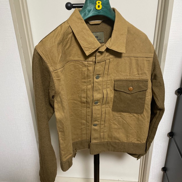 下北沢本日限定価格！！ Nigel Cabourn ウール切り替えGジャン