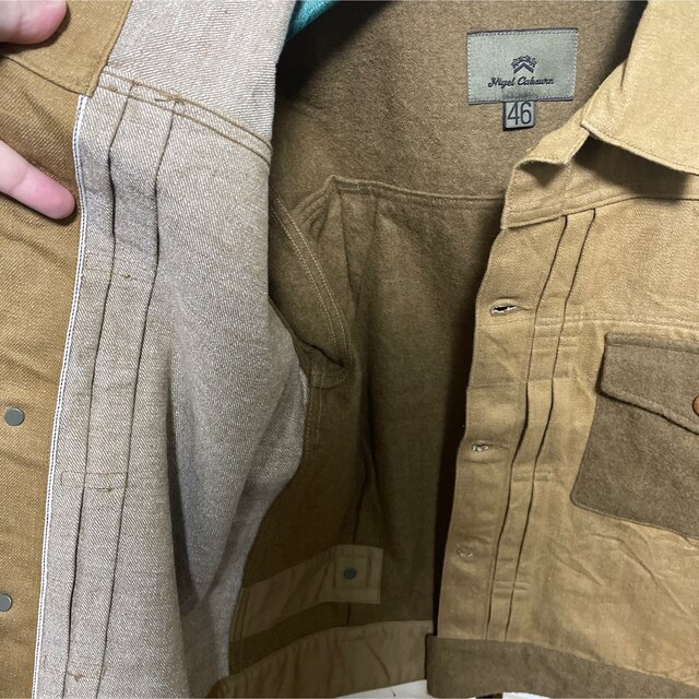 本日限定価格！！ Nigel Cabourn ウール切り替えGジャン