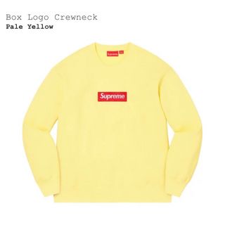 シュプリーム(Supreme)のSupreme Box Logo Crewneck Pale Yellow(スウェット)