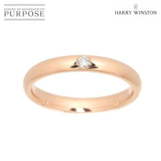 ハリーウィンストン(HARRY WINSTON)のハリー ウィンストン HARRY WINSTON ラウンド 15号 リング ダイヤ 1P K18 PG ピンクゴールド 750 指輪【証明書付き】VLP 90177138(リング(指輪))