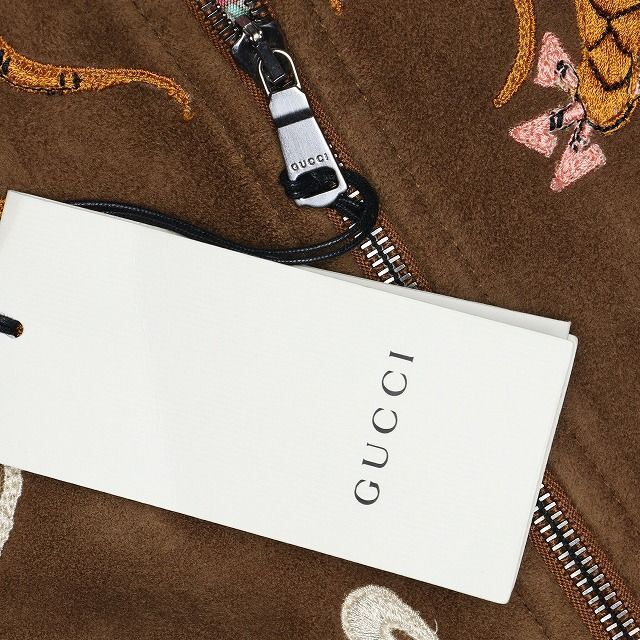 GUCCI - GUCCI 国内正規品 17AW ドラゴン刺繍 スエードレザー GUCCI - GUCCI 国内正規品 17AW ドラゴン刺繍 スエードレザー