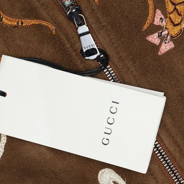 Gucci(グッチ)のGUCCI 国内正規品 17AW ドラゴン刺繍 スエードレザージャケット 48 メンズのジャケット/アウター(レザージャケット)の商品写真