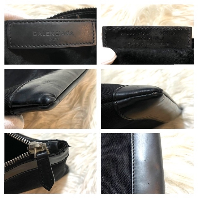 BALENCIAGA BAG - 本物 名作 バレンシアガ デニムキャンパス×レザー