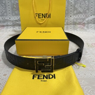 FENDI - フェンディ ベルト 105*4cm メンズ 85から95センチの通販｜ラクマ