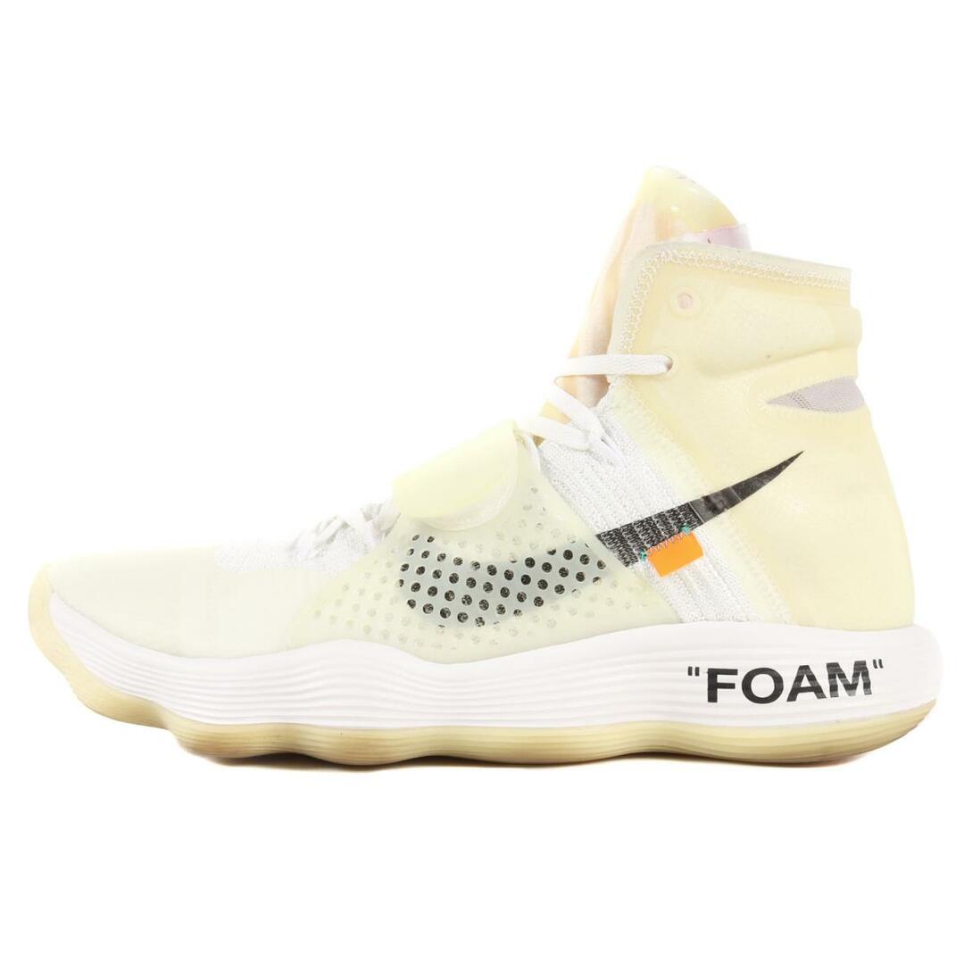 OFF-WHITE オフホワイト NIKE THE 10 HYPERDUNK 2017 FK AJ4578-100 17AW ナイキ ハイパーダンク  ホワイト US12(30cm) スニーカー コラボ 【メンズ】【中古】【美品】 | フリマアプリ ラクマ