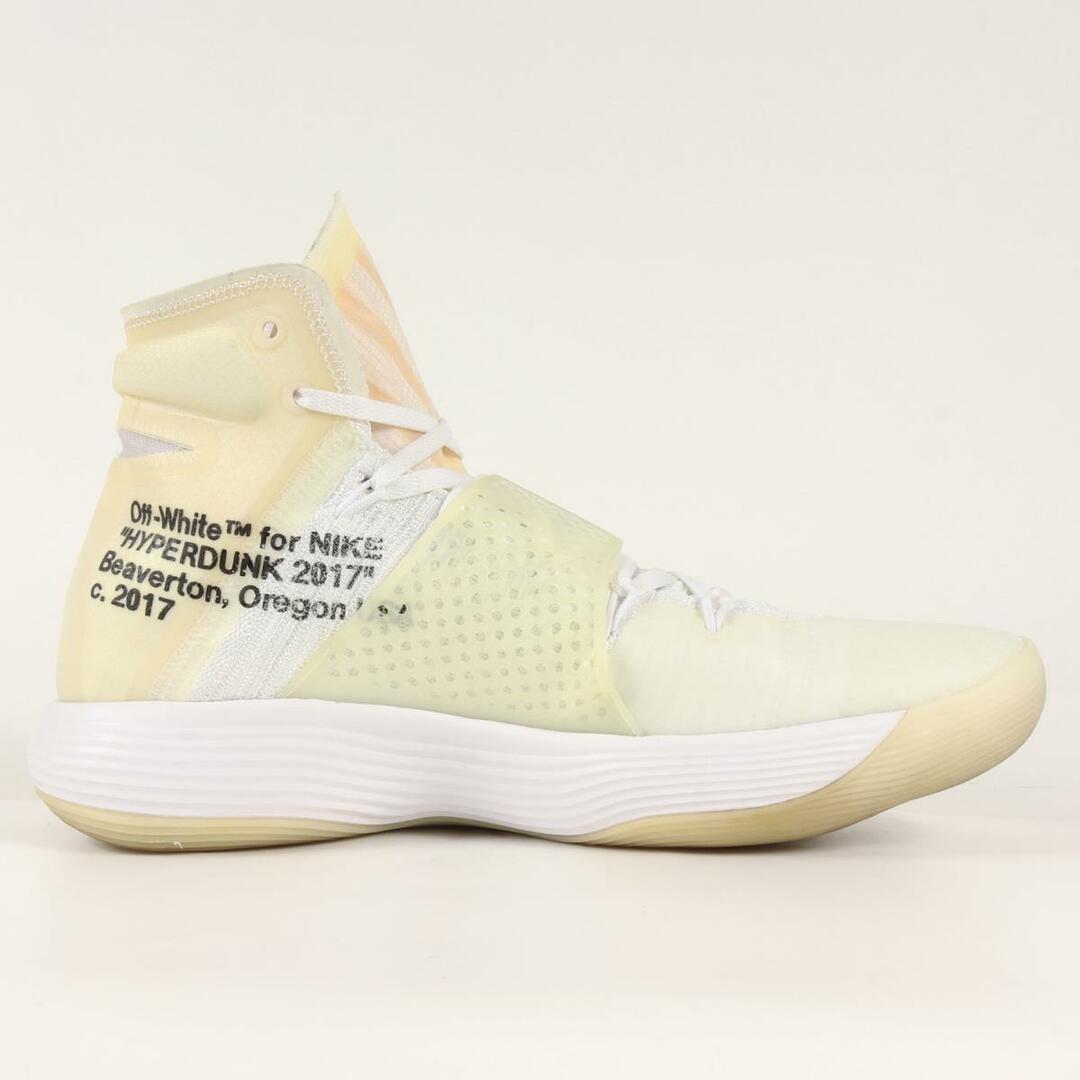 OFF-WHITE オフホワイト NIKE THE 10 HYPERDUNK 2017 FK AJ4578-100 17AW ナイキ ハイパーダンク ホワイト US12(30cm) スニーカー コラボ 【メンズ】【美品】