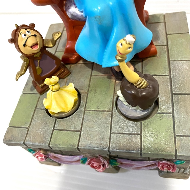 在庫一掃 ディズニー 美女と野獣 ベル プリンセス オルゴール 置き物
