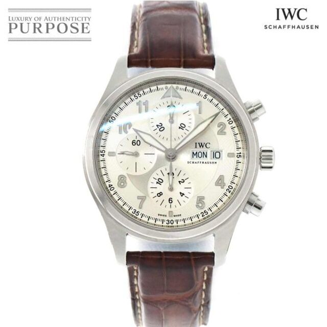 【驚きの価格が実現！】 IWC - IWC スピットファイアクロノ IW371702 メンズ 腕時計 デイデイト 自動巻き インターナショナル ウォッチ カンパニー Pilot Watch VLP 90175896 腕時計(アナログ)