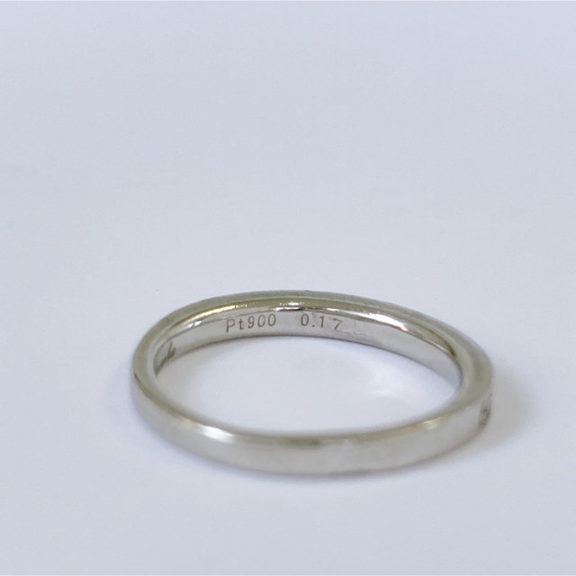 ★Pt900 天然ダイヤモンド 0.17ct リング 2.8g 7号 華奢 レディースのアクセサリー(リング(指輪))の商品写真