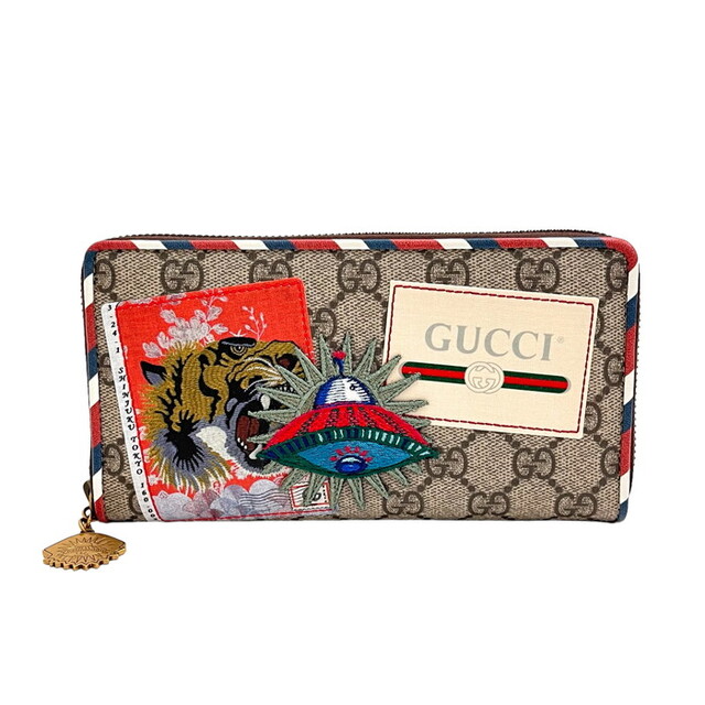 数量は多い Gucci - グッチ 長財布 クーリエ ラウンドファスナー