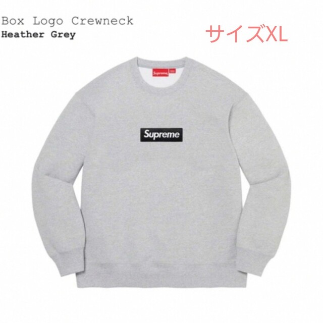 Supreme Box Logo Crewneck Grey XLトップス