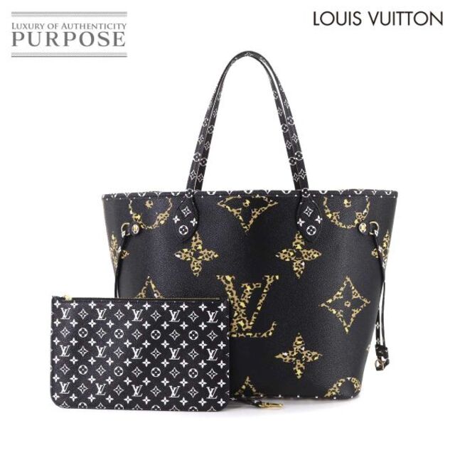 2022セール LOUIS 90168652 VLP RFID M44676 ノワール バッグ トート MM ネヴァーフル ジャングル モノグラム VUITTON LOUIS ヴィトン ルイ 新品同様 - VUITTON トートバッグ