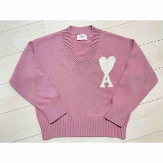 ami - 新品同様 Ami Paris Ami de Coeur Vネックセーターの通販|ラクマ