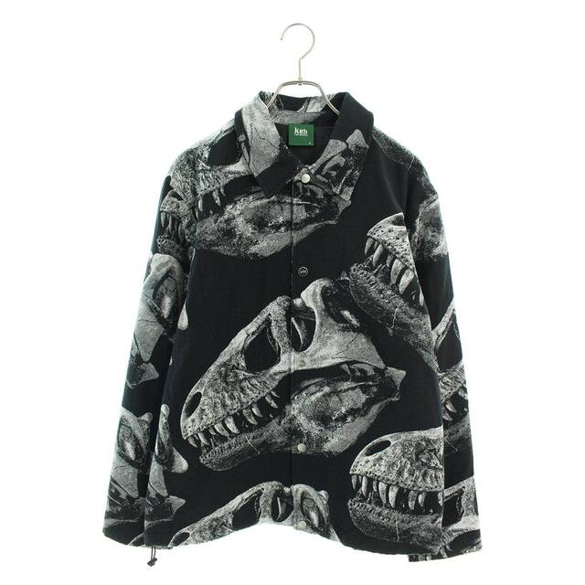 キス for AMNH T-Rex Coaches Jacket Tレックスプリントボタンブルゾン メンズ L