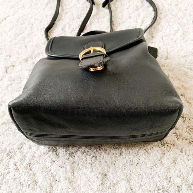 美品❣️USA製 オールドコーチ ミニリュック ブラック