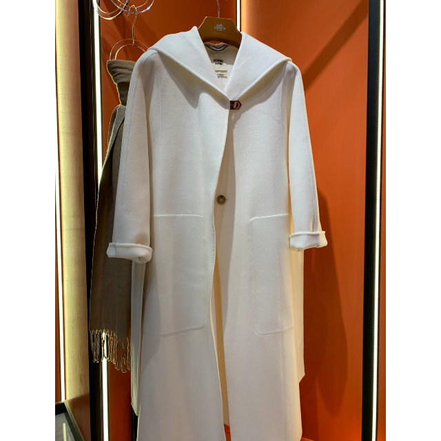極美品〕エルメス ダブルフェイスカシミアコート ジャケット/アウター