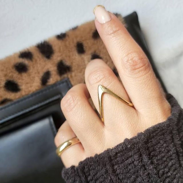 【約15号】2way design ring R4R006 レディースのアクセサリー(リング(指輪))の商品写真