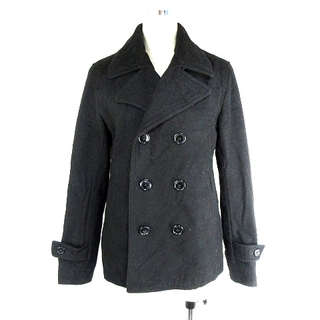 ブラウニー(BROWNY)のブラウニー コート Pコート ピーコート テーラードカラー 長袖 S 黒(ピーコート)